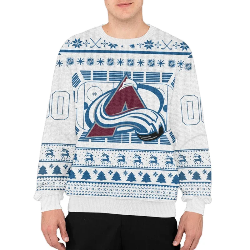 Special Release Colorado Avalanche NHL Ugly Sweater All Over Prints Christmas Season QTNHLTK160924A1