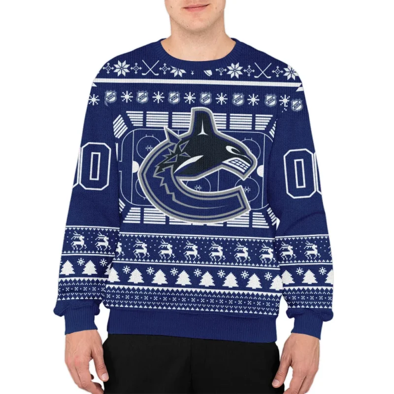 Special Release Vancouver Canucks NHL Ugly Sweater All Over Prints Christmas Season QTNHLTK160924A16