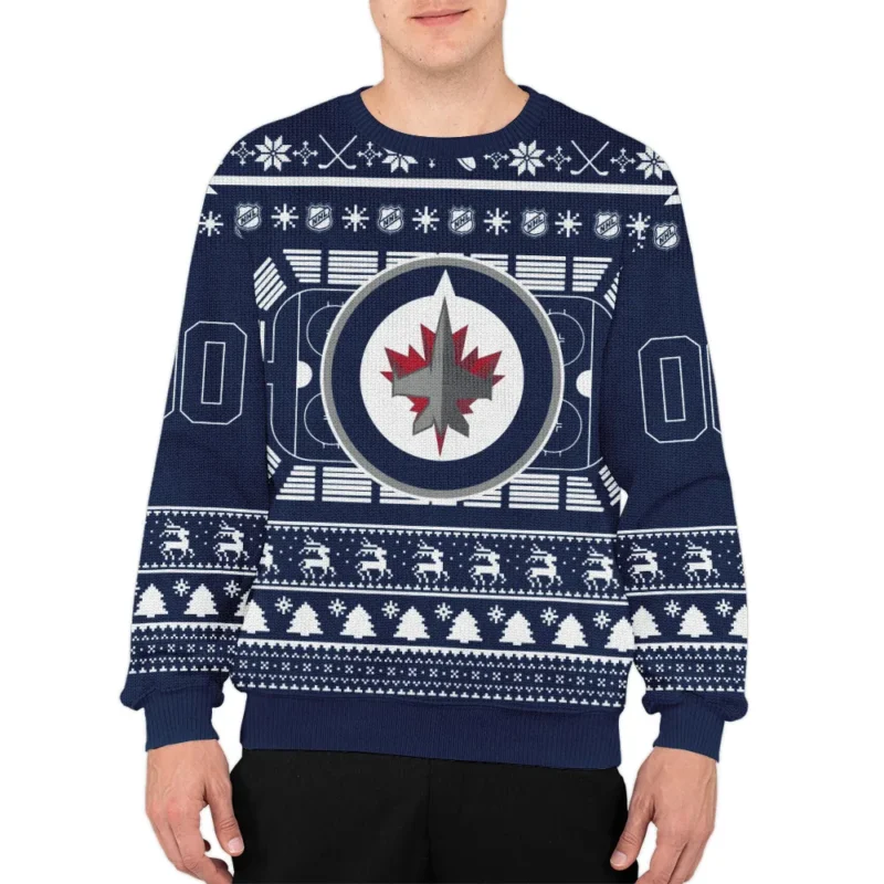 Special Release Winnipeg Jets NHL Ugly Sweater All Over Prints Christmas Season QTNHLTK160924A8