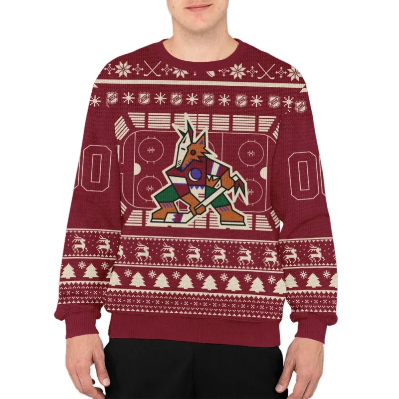 Special Release Arizona Coyotes NHL Ugly Sweater All Over Prints Christmas Season QTNHLTK160924A9