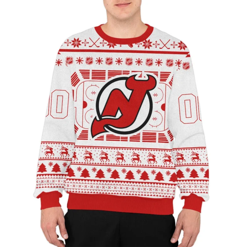 Special Release New Jersey Devils NHL Ugly Sweater All Over Prints Christmas Season QTNHLVA160924A11