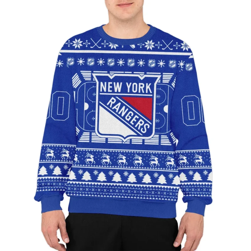 Special Release New York Rangers NHL Ugly Sweater All Over Prints Christmas Season QTNHLVA160924A13