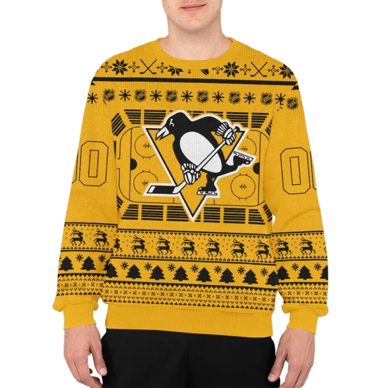 Special Release Pittsburgh Penguins NHL Ugly Sweater All Over Prints Christmas Season QTNHLVA160924A14