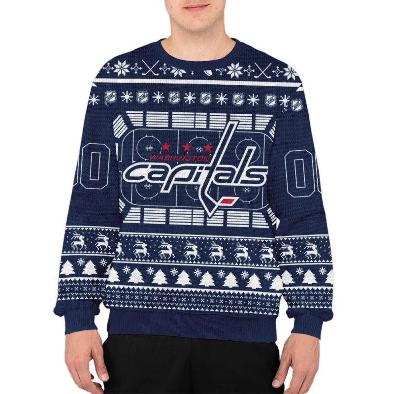 Special Release Washington Capitals NHL Ugly Sweater All Over Prints Christmas Season QTNHLVA160924A16