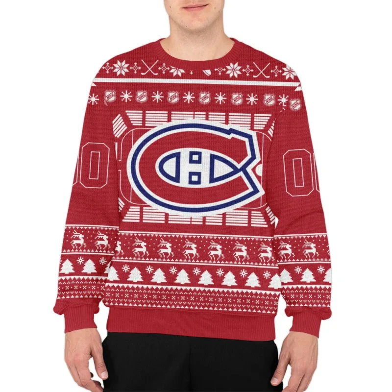 Special Release Montreal Canadiens NHL Ugly Sweater All Over Prints Christmas Season QTNHLVA160924A5