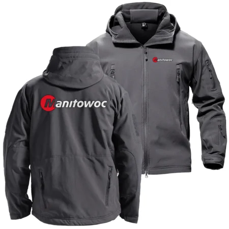 Manitowoc Exclusive Logo Hooded Military Tactical Jacket BLCW309A0210