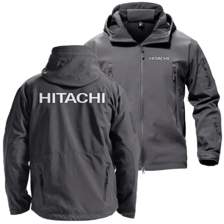 Hitachi Exclusive Logo Hooded Military Tactical Jacket BLCW309A0310