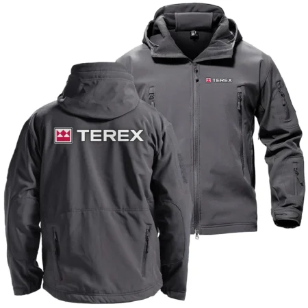 Terex Exclusive Logo Hooded Military Tactical Jacket BLCW309A0410