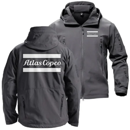 Atlas Copco Exclusive Logo Hooded Military Tactical Jacket BLCW309A0610