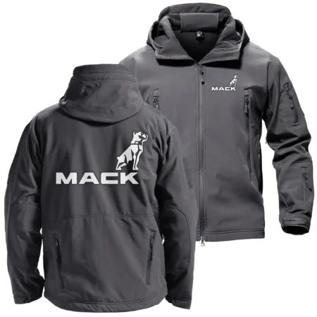 Mack Exclusive Logo Hooded Military Tactical Jacket BLCW309A1210