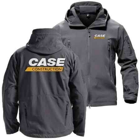 Case Construction Exclusive Logo Hooded Military Tactical Jacket BLCW309A1710