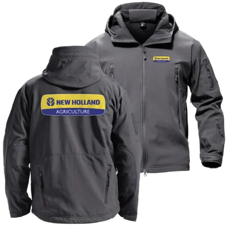 Collection Release New Holland Brand Agricultural and Craftwork Farmer Hooded Military Tactical Jacket BLF15924A910