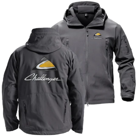 Challenger Unique Logo Collection For Farmer Tractor Lovers Hooded Military Tactical Jacket BLF8424A0310