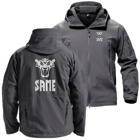 Same Unique Logo Collection For Farmer Tractor Lovers Hooded Military Tactical Jacket BLF8424A0710