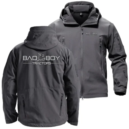 Badboy Unique Logo Collection For Farmer Tractor Lovers Hooded Military Tactical Jacket BLF8424A0910