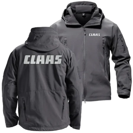 Claas Unique Logo Collection For Farmer Tractor Lovers Hooded Military Tactical Jacket BLF8424A1710