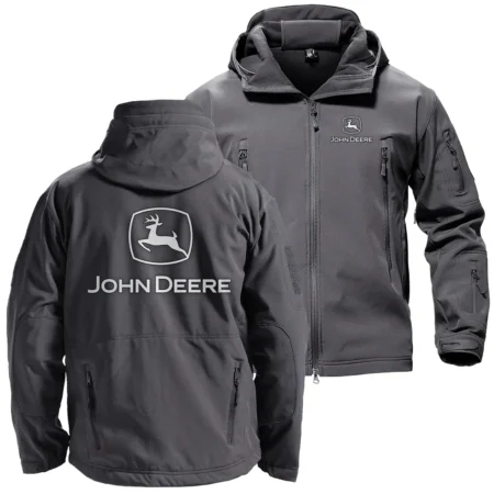 John Deere Unique Logo Collection For Farmer Tractor Lovers Hooded Military Tactical Jacket BLF8424A2310