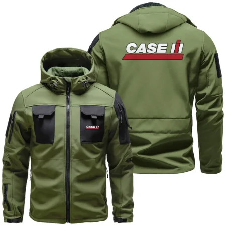 Collection Release Case IH Brand Agricultural and Craftwork Farmer Outdoor Tactical Beetle Hooded Jacket With Pockets - BLF15924A0111