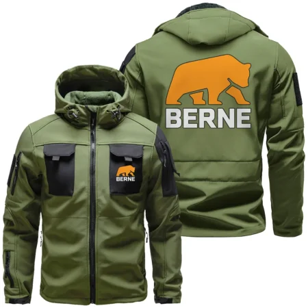 Collection Release Berne Brand Agricultural and Craftwork Farmer Outdoor Tactical Beetle Hooded Jacket With Pockets - BLF15924A1311