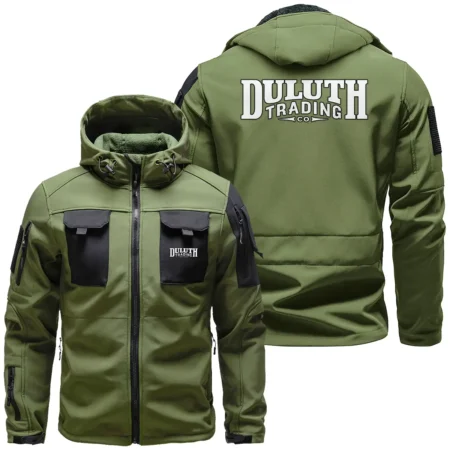 Collection Release Duluth Trading Co Brand Agricultural and Craftwork Farmer Outdoor Tactical Beetle Hooded Jacket With Pockets - BLF15924A1811