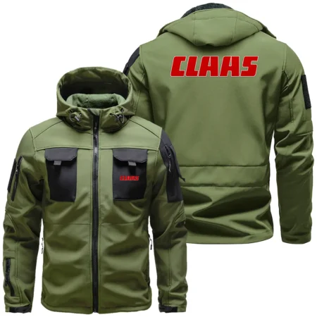 Collection Release Claas Brand Agricultural and Craftwork Farmer Outdoor Tactical Beetle Hooded Jacket With Pockets - BLF15924A0211