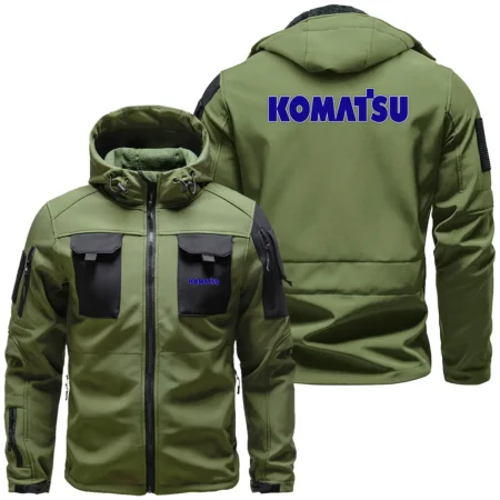 Collection Release Komatsu Brand Agricultural and Craftwork Farmer Outdoor Tactical Beetle Hooded Jacket With Pockets - BLF15924A611