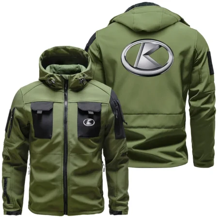 Collection Release Kubota Brand Agricultural and Craftwork Farmer Outdoor Tactical Beetle Hooded Jacket With Pockets - BLF15924A711