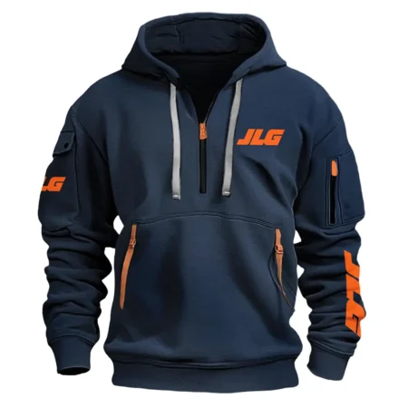 JLG Industries Exclusive Logo Fashion Hoodie Half Zipper BLCW309A051