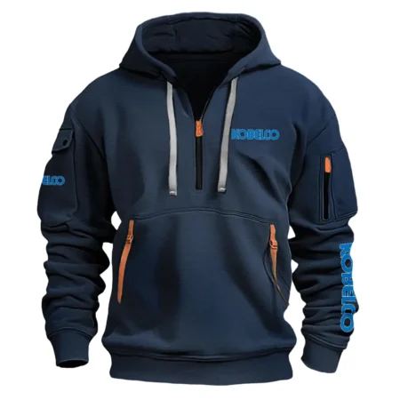 Kobelco Exclusive Logo Fashion Hoodie Half Zipper BLCW309A091