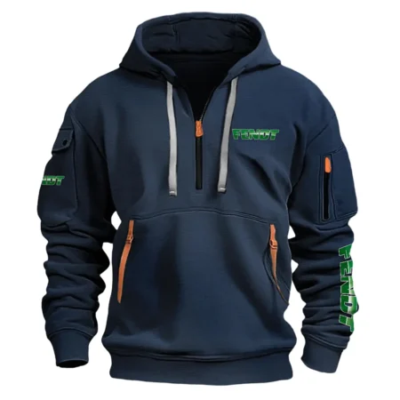 Fendt Unique Logo Collection For Farmer Tractor Lovers Fashion Hoodie Half Zipper BLF8424A131