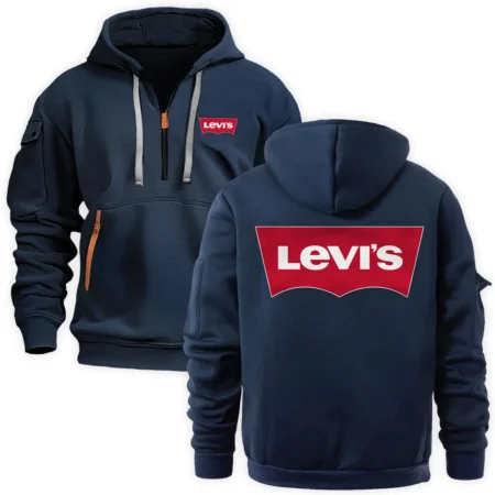 Collection Release Levis Brand Agricultural and Craftwork Farmer Fashion Hoodie Half Zipper BLF15924A191