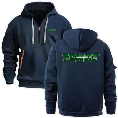 Collection Release Fendt Brand Agricultural and Craftwork Farmer Fashion Hoodie Half Zipper BLF15924A31