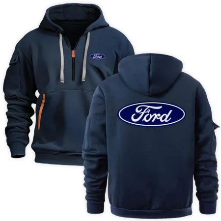 Collection Release Ford Brand Agricultural and Craftwork Farmer Fashion Hoodie Half Zipper BLF15924A41