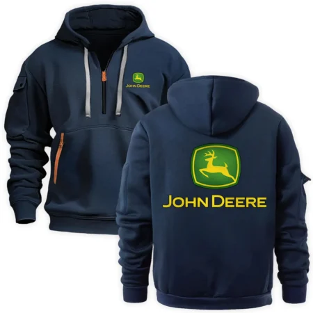 Collection Release John Deere Brand Agricultural and Craftwork Farmer Fashion Hoodie Half Zipper BLF15924A51