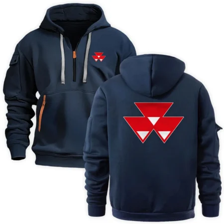 Collection Release Massey Ferguson Brand Agricultural and Craftwork Farmer Fashion Hoodie Half Zipper BLF15924A81