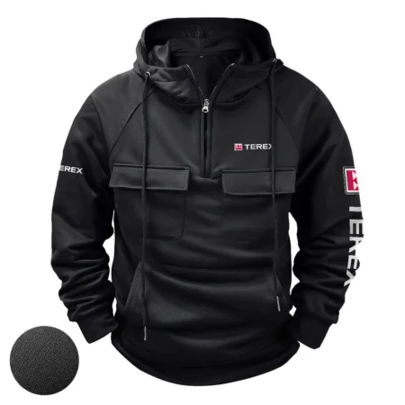 Terex Exclusive Logo Tactical Quarter Zip Hoodie BLCW309A042