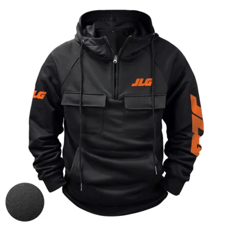 JLG Industries Exclusive Logo Tactical Quarter Zip Hoodie BLCW309A052