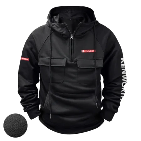 Kenworth Exclusive Logo Tactical Quarter Zip Hoodie BLCW309A132