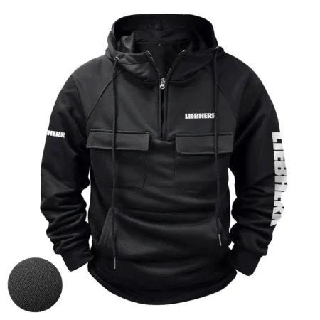 Liebherr Exclusive Logo Tactical Quarter Zip Hoodie BLCW309A162