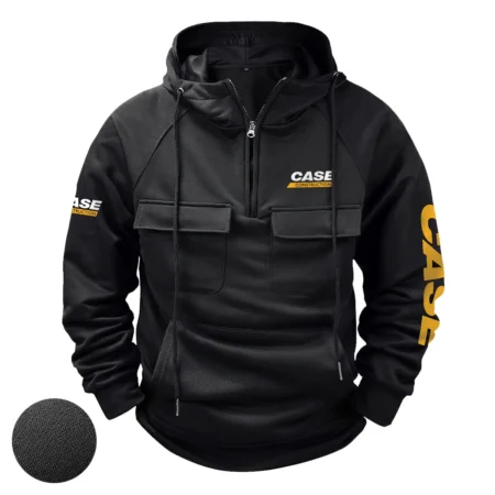 Case Construction Exclusive Logo Tactical Quarter Zip Hoodie BLCW309A172