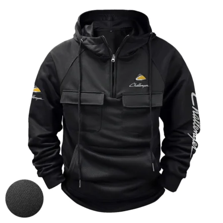 Challenger Unique Logo Collection For Farmer Tractor Lovers Tactical Quarter Zip Hoodie BLF8424A032