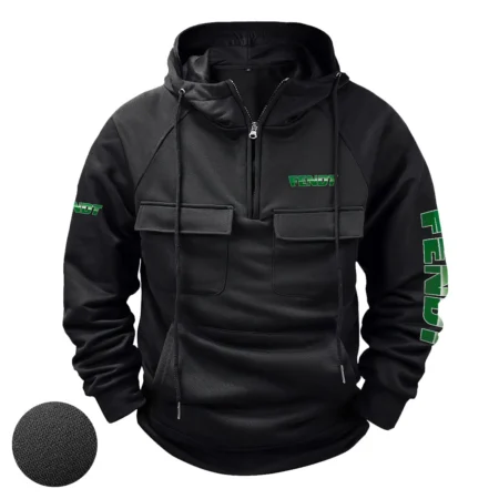 Fendt Unique Logo Collection For Farmer Tractor Lovers Tactical Quarter Zip Hoodie BLF8424A132