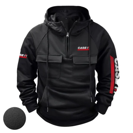 Case IH Unique Logo Collection For Farmer Tractor Lovers Tactical Quarter Zip Hoodie BLF8424A202