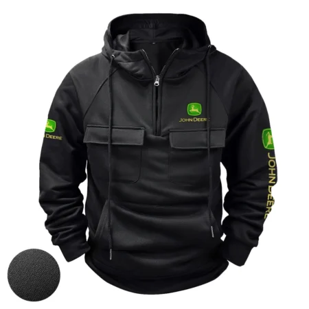 John Deere Unique Logo Collection For Farmer Tractor Lovers Tactical Quarter Zip Hoodie BLF8424A242