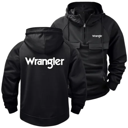 Collection Release Wrangler Brand Agricultural and Craftwork Farmer Tactical Quarter Zip Hoodie BLF15924A232