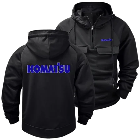 Collection Release Komatsu Brand Agricultural and Craftwork Farmer Tactical Quarter Zip Hoodie BLF15924A62