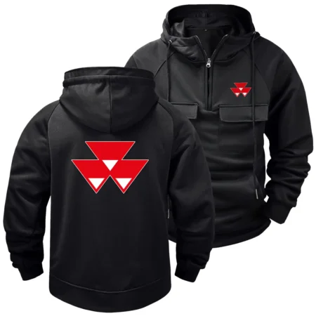 Collection Release Massey Ferguson Brand Agricultural and Craftwork Farmer Tactical Quarter Zip Hoodie BLF15924A82