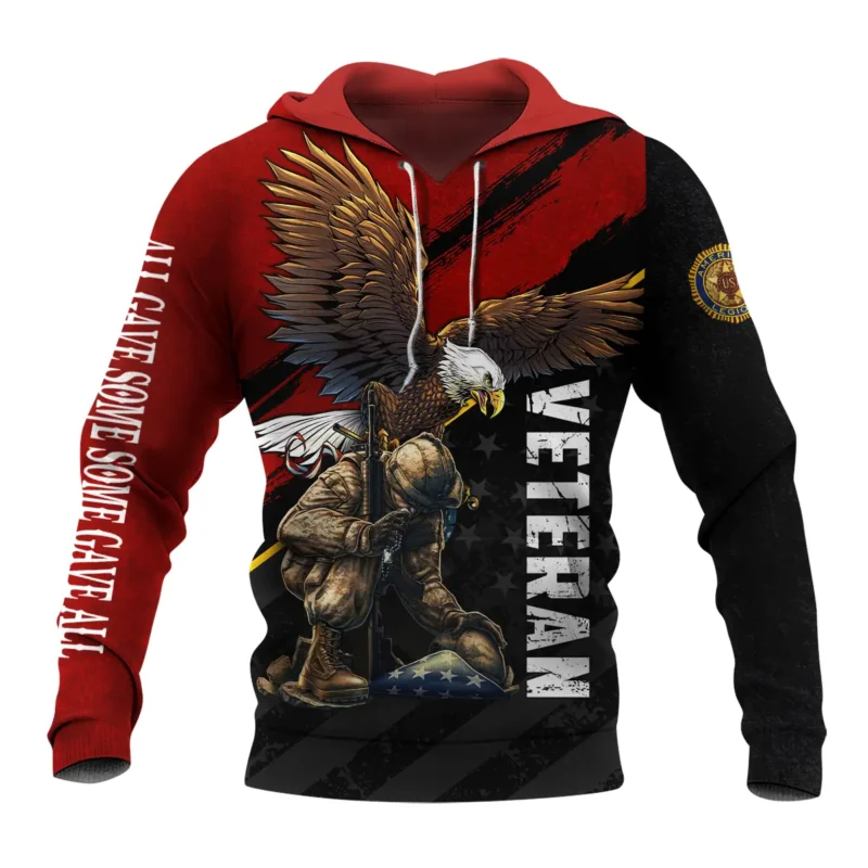 All Gave Some Some Gave All American Legion United States Veteran All Over Prints BLVET24924D2HD - Hoodie