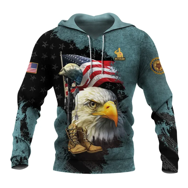 Eagle Helmet Boots American Legion United States Veteran All Over Prints BLVET24924E5HD - Hoodie