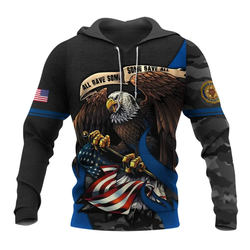 All Gave Some Some Gave All American Legion United States Veteran All Over Prints BLVET24924F1HD - Hoodie